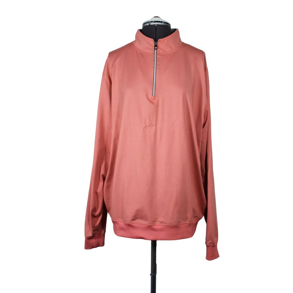 Footjoy men's 1/4 zip mock neck long sleeve performance golf pullover sweatshirt